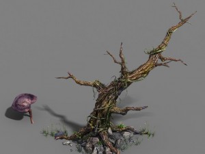 plant - dead tree Modèle 3D
