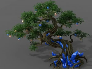 पौधा - जिनसेंग फल का पेड़ 3D मॉडल