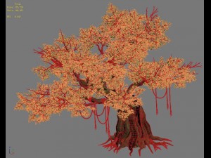 plant - banyan tree 02 3D Model