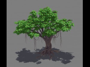 plant - banyan tree 14 3D Model