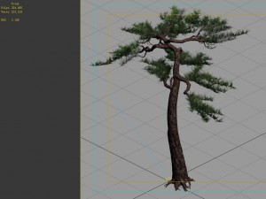 game model - alpine - pine 03 3D Model