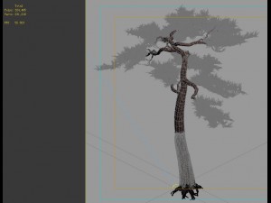 game model - alpine - pine 03 3D Model