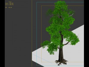 game model - alpine - pine 05 3D-Modell