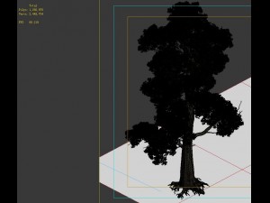 game model - alpine - pine 05 3D-Modell