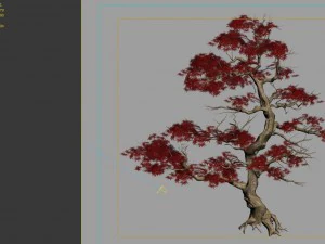 game model - forest - maple tree 3 3D Model