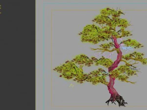 game model - forest - maple tree 3 3D Model