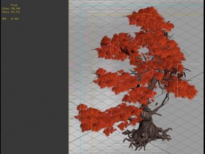 game model - forest - maple 5 Modello 3D