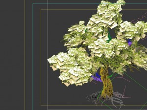 game model - forest - maple tree 8 3D Модель