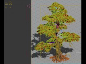 game model - forest - maple tree 9 3D Model