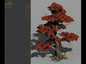 게임 모델 - 숲 - 단풍나무 9 3D 모델