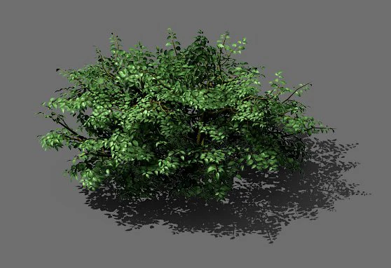 game model - forest - shrubs 01 3D Model .c4d .max .obj .3ds .fbx .stl .blend
