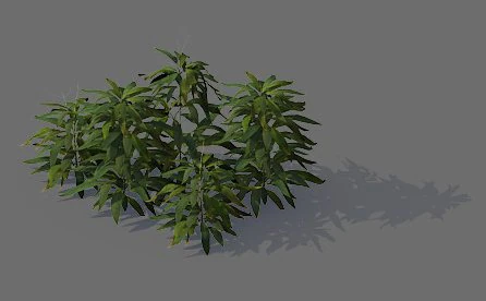 game model - forest - shrubs 04 3D Model .c4d .max .obj .3ds .fbx .stl .blend