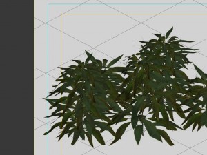 game model - forest - shrubs 04 3D Model