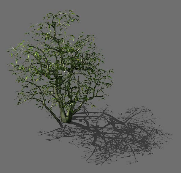 game model - forest - shrubs 08 3D Model .c4d .max .obj .3ds .fbx .stl .blend 