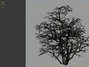 game model - forest - shrubs 08 3D Model