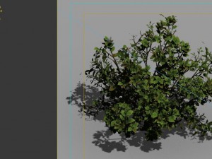 game model - forest - shrub 13 Modello 3D