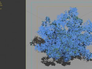 game model - forest - shrub 13 3D Model