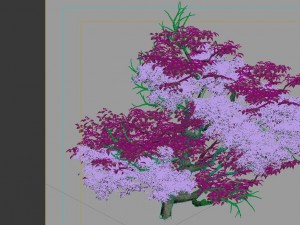 game model - forest - shrub 14 3D Модель