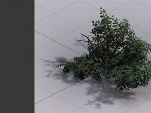 game model - forest - shrub 15 Model 3D