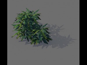game model - forest - shrub 16 3D Модель