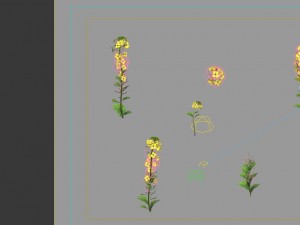game model - forest - flowers 02 3D 模型