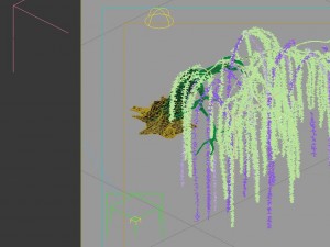 game model - forest - willow 01 Modello 3D