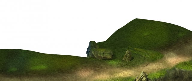 game model - forest - mountain road 01 Modelo 3D .c4d .max .obj .3ds .fbx .stl .blend 
