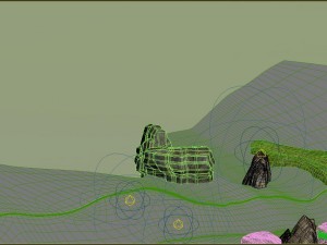 game model - forest - mountain road 01 Modelo 3D