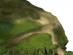 game model - forest - mountain road 02 3D Модель