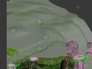 game model - forest - mountain road 02 Model 3D