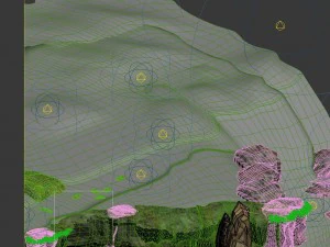 game model - forest - mountain road 02 3D Model