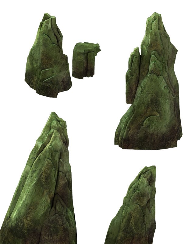 game model - forest - stone Modelo 3D .c4d .max .obj .3ds .fbx .stl .blend 