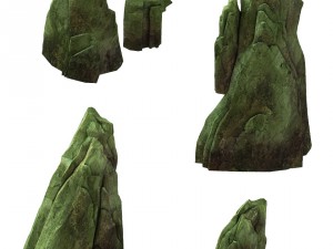game model - forest - stone 3D Модель