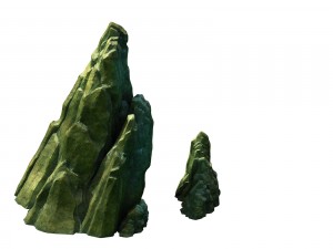 game model - forest - stone 03 3D Модель