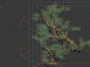 game model - forest - tree 02 3D Model