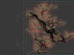game model - forest - tree 02 3D Model