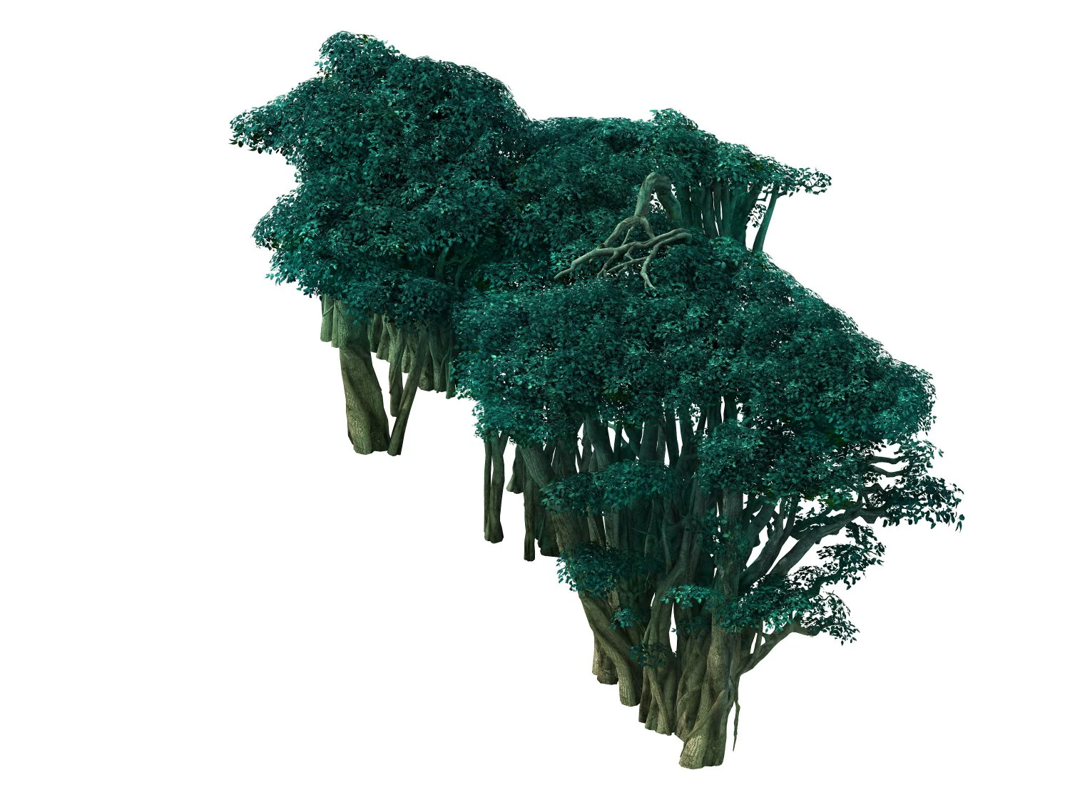 game model - forest - tree 03 3D Model .c4d .max .obj .3ds .fbx .stl .blend 