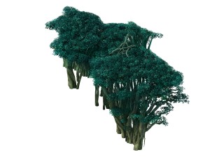 game model - forest - tree 03 3D Модель