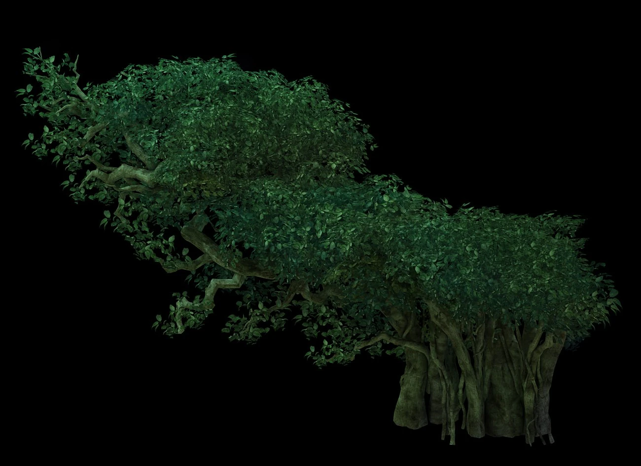 game model - forest - tree 05 3D Model .c4d .max .obj .3ds .fbx .stl .blend 