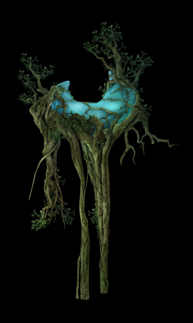 game model - forest - tree 06 Modèle 3D .c4d .max .obj .3ds .fbx .stl .blend 