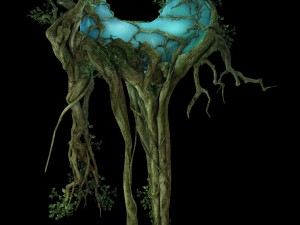 game model - forest - tree 06 3D Модель