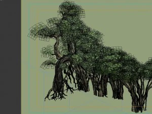 game model - forest - tree 10 3D Model