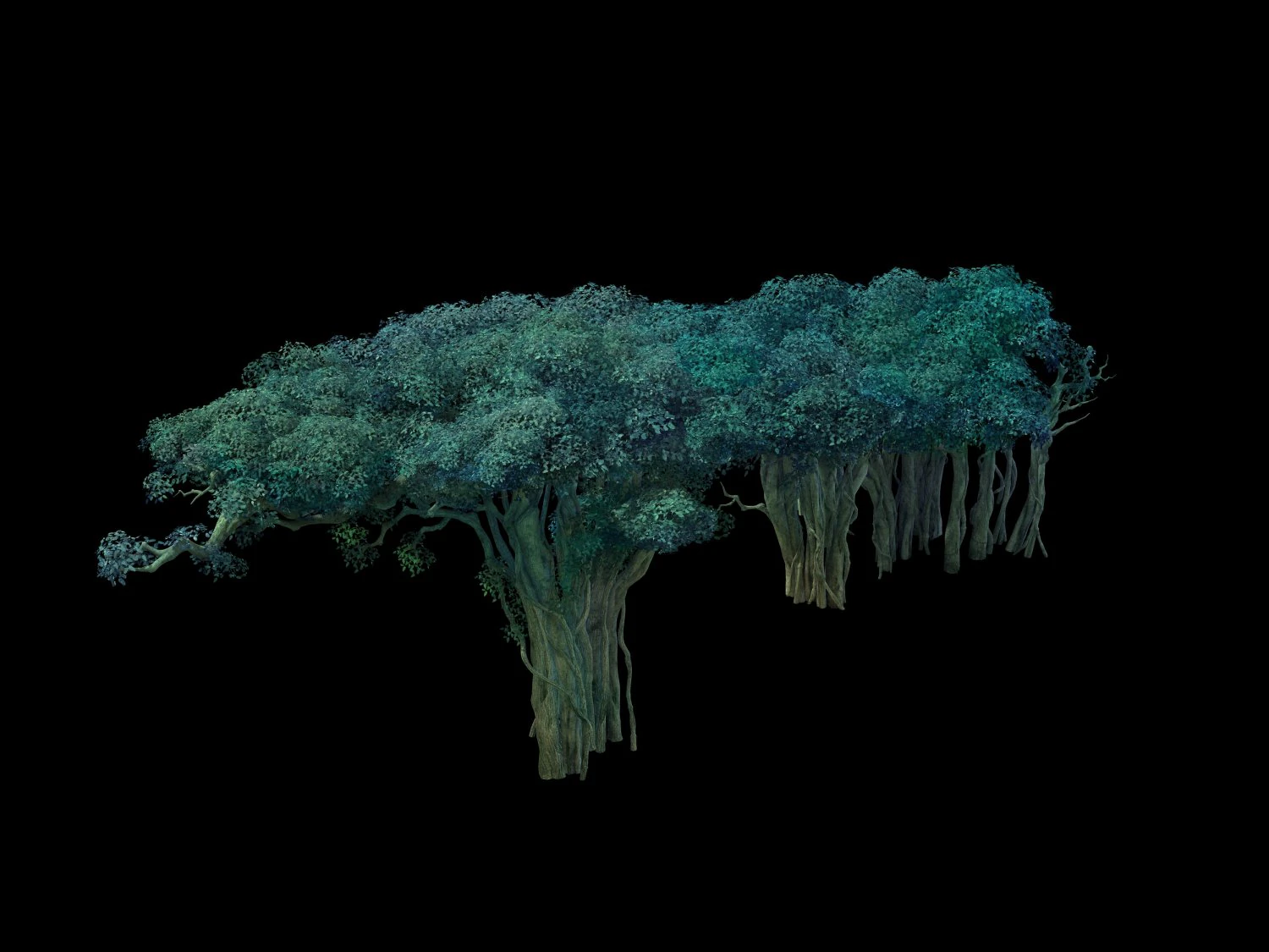 game model - forest - tree 12 3D Model .c4d .max .obj .3ds .fbx .stl .blend 
