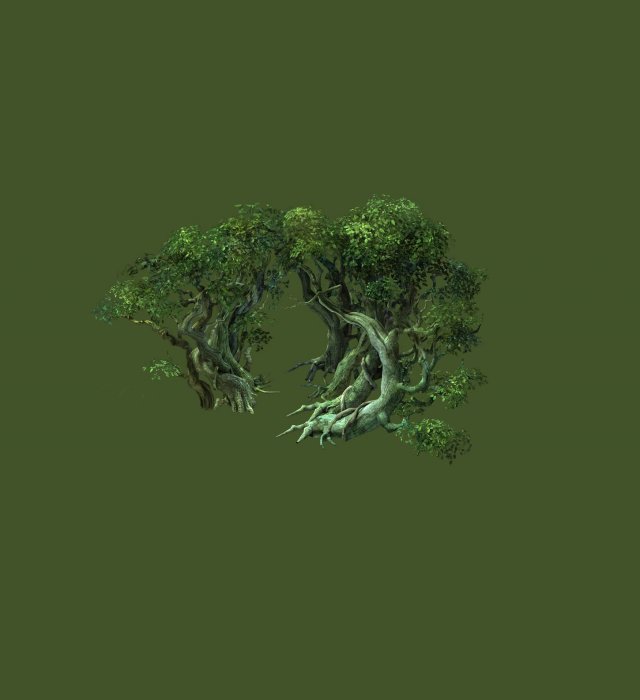 game model - forest - tree 13 3D Model .c4d .max .obj .3ds .fbx .stl .blend 