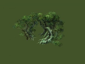 game model - forest - tree 13 3D Модель
