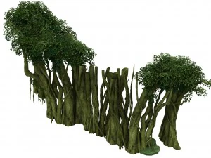 game model - forest - tree 14 3D Model