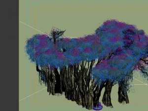 game model - forest - tree 14 3D Model