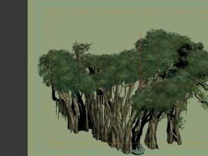 game model - forest - tree 14 3D Model