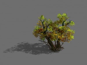 game model - forest - tree 21 3D Модель