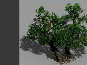 game model - forest - tree 21 3D Model